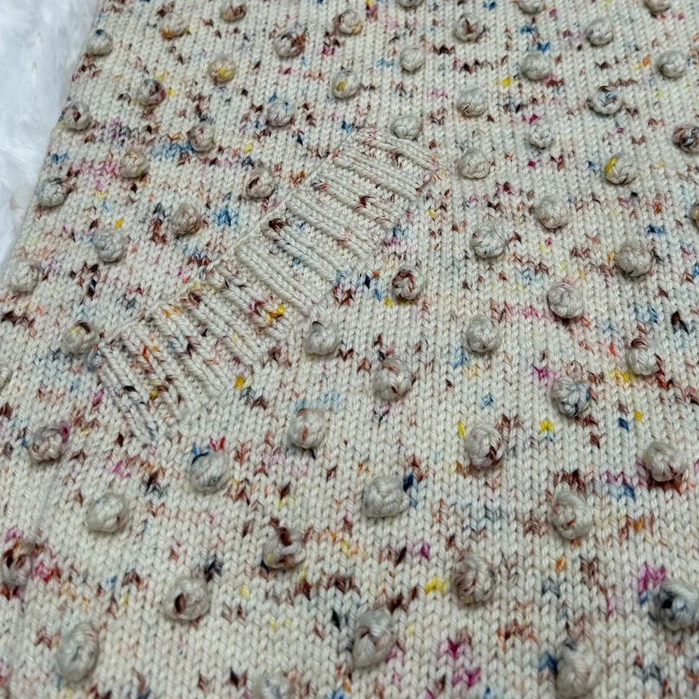 Misha & Puff Merino Wool Confetti Long Popcorn Sweater - Picture 9 of 13